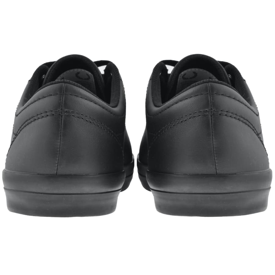 Fred Perry Baseline Leather Trainers Black | Mainline